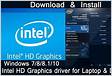 How do I install drivers for an Intel HD Graphics